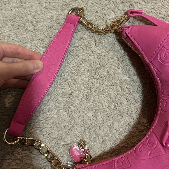 Rare NWT Juicy Couture Good Times Shoulder Bag Juicy Pink - Picture 12 of 15